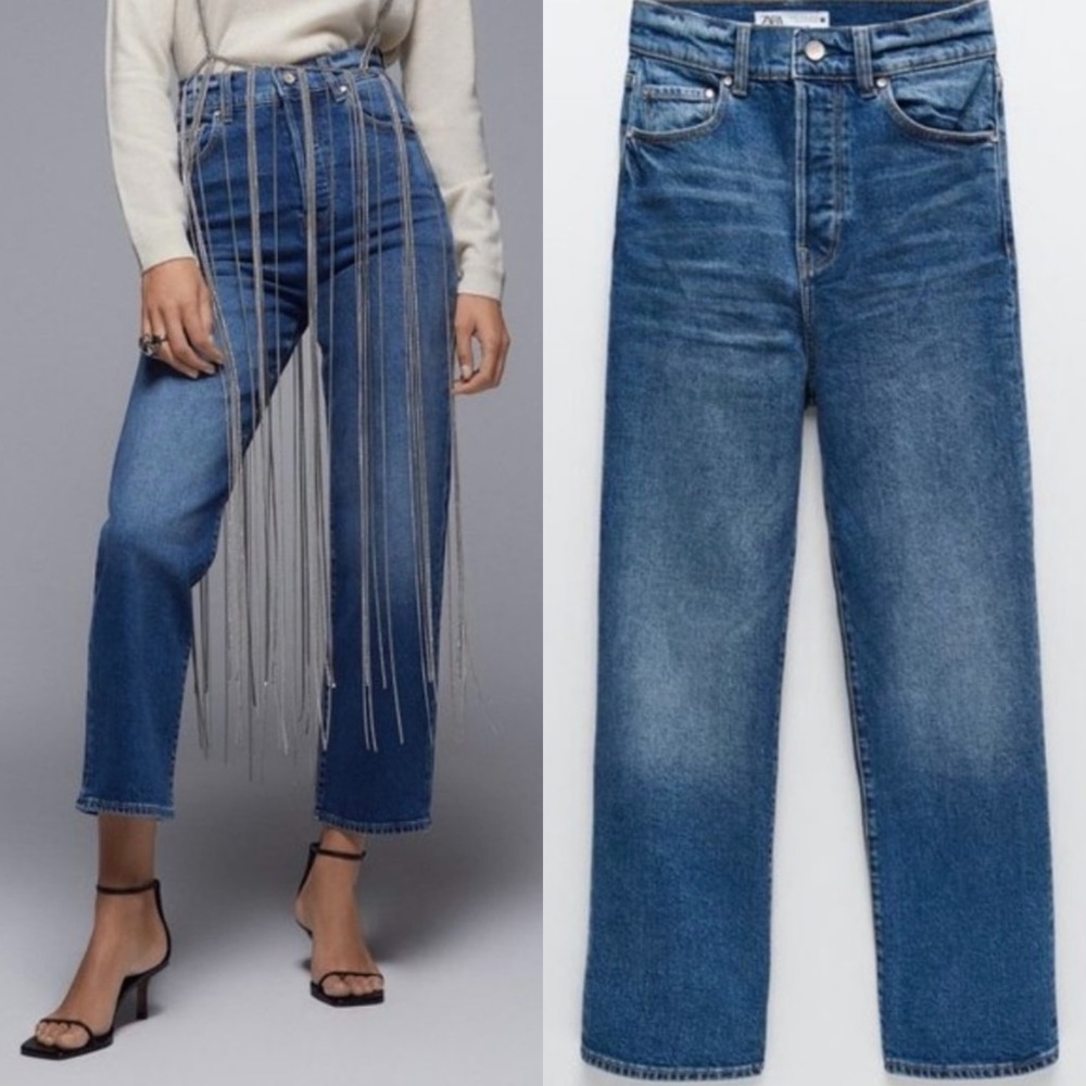 ZARA Z1975 High Rise Vintage Slim Jeans